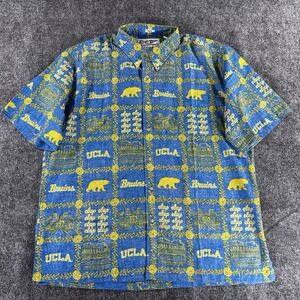 NWT UCLA Bruins Reyn Spooner University AOP Button Up Men's XL Blue Classic Fit